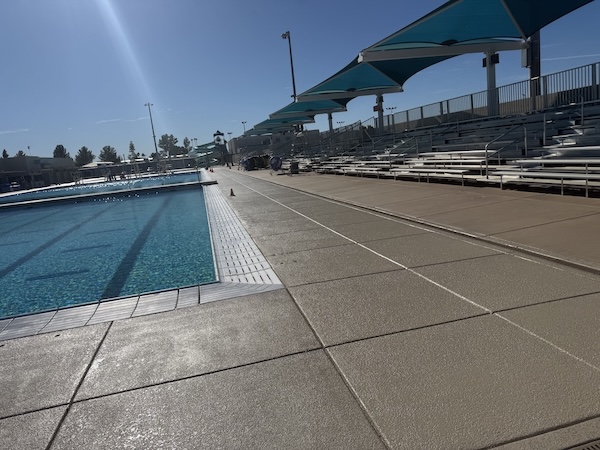 Kino Aquatic Center municipal deck restoration in Mesa, Arizona